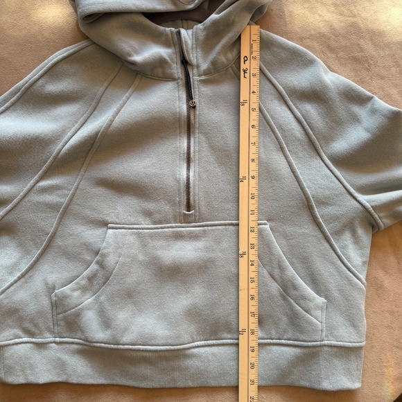 Lululemon Scuba Oversized Half-Zip Hoodie Powder Blue - Picture 13 of 14